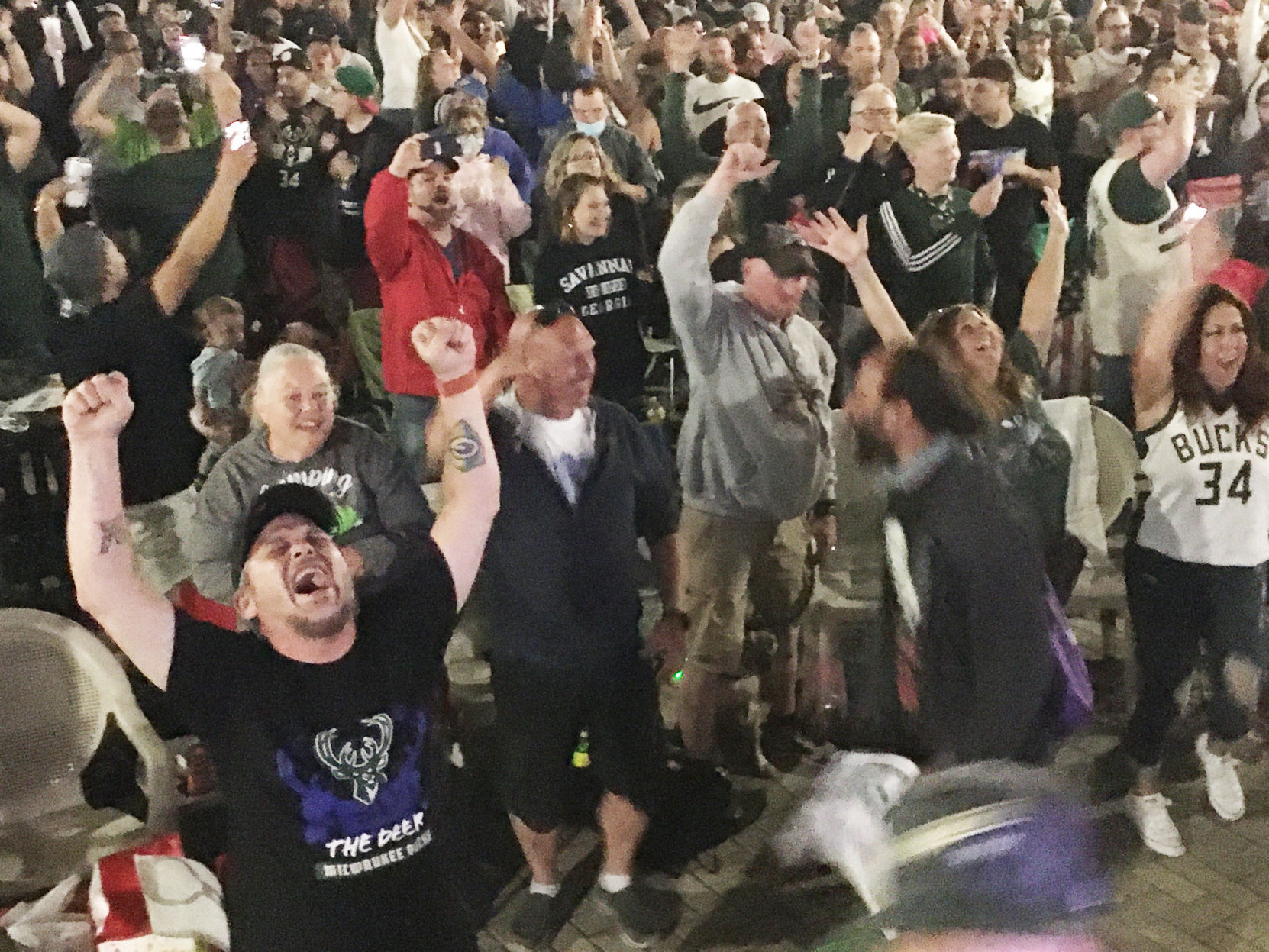 Fans celebrate Bucks championship with explosion of excitement in Racine